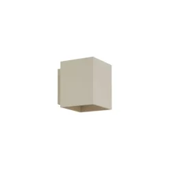 QAZQA Moderne Wandleuchte Beige G9 Quadratisch - Sola
