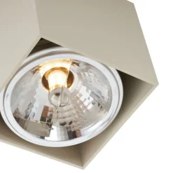 QAZQA Moderne Wandleuchte Beige G9 schwenkbar - Box