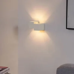 QAZQA Moderne Wandleuchte Beige 2-flammig - Transfer Double