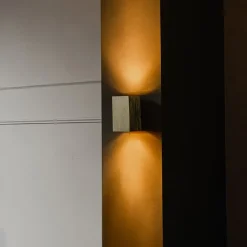 QAZQA Moderne Wandleuchte gold quadratisch - Sandy