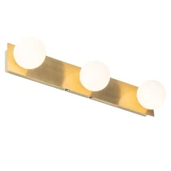 QAZQA Moderne Wandleuchte gold 48 cm IP44 3-flammig - Cederic