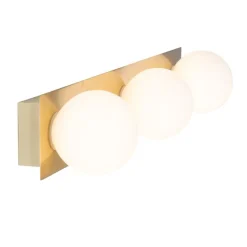QAZQA Moderne Wandleuchte gold 48 cm IP44 3-flammig - Cederic