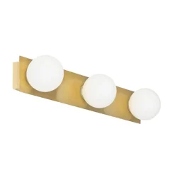 QAZQA Moderne Wandleuchte gold 48 cm IP44 3-flammig - Cederic