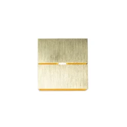 QAZQA Moderne Wandleuchte Gold 9,7 cm – Transfer Groove