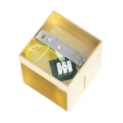 QAZQA Moderne Wandleuchte Gold 9,7 cm – Transfer Groove