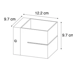 QAZQA Moderne Wandleuchte Gold 9,7 cm – Transfer Groove