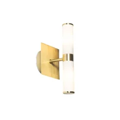 QAZQA Moderne Wandleuchte gold IP44 2-flammig - Bad