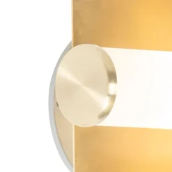 QAZQA Moderne Wandleuchte gold IP44 2-flammig - Bad