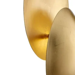 QAZQA Moderne Wandleuchte Gold 34,5 cm 2-flammig - Sunrise