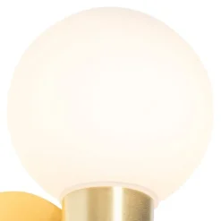 QAZQA Moderne Wandleuchte Gold IP44 - Cederic Up