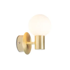 QAZQA Moderne Wandleuchte Gold IP44 - Cederic Up