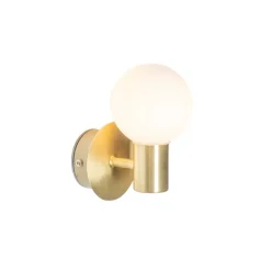 QAZQA Moderne Wandleuchte Gold IP44 - Cederic Up