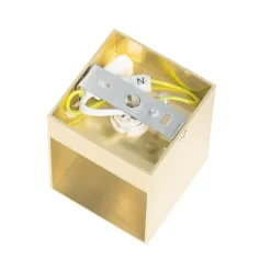 QAZQA Moderne Wandleuchte Gold mit Lichteffekt - Transfer