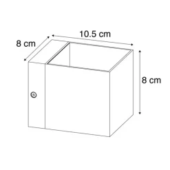 QAZQA Moderne Wandleuchte Gold mit Lichteffekt - Transfer
