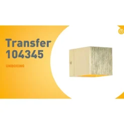 QAZQA Moderne Wandleuchte Gold mit Lichteffekt - Transfer