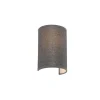 QAZQA Moderne Wandleuchte grau - Simple Drum Jute