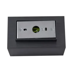 QAZQA Moderne Wandleuchte in Gunmetal-Optik, quadratisch, 2-flammig GU10 50mm - Sandy