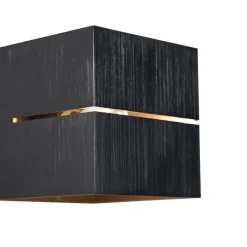 QAZQA Moderne Wandleuchte in Gunmetal-Optik mit Lichteffekt - Transfer Groove