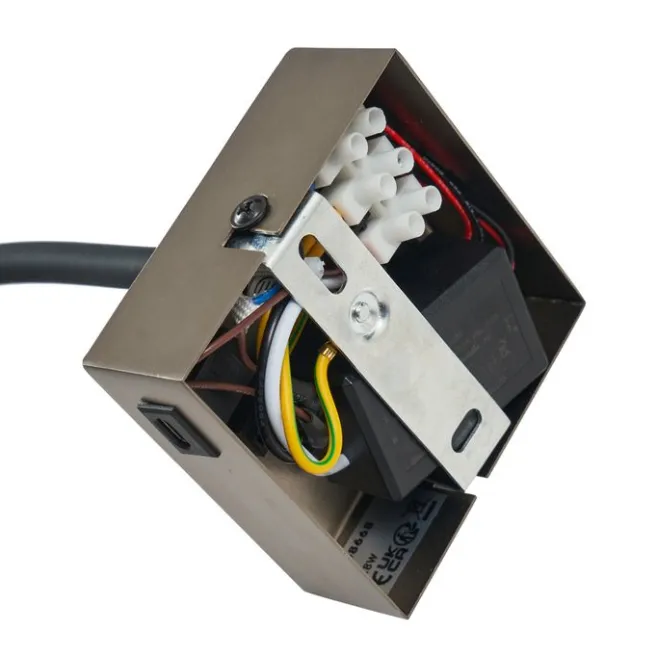 QAZQA Moderne Wandleuchte in Gunmetal mit USB-C-Anschluss - Gosna