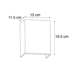 QAZQA Moderne Wandleuchte Jute Weiß mit Stoffschirm - Vete