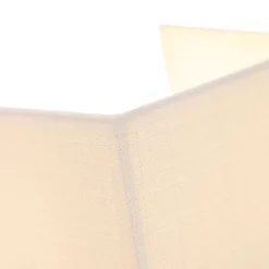 QAZQA Moderne Wandleuchte Jute Weiß mit Stoffschirm - Vete