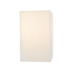 QAZQA Moderne Wandleuchte Jute Weiß mit Stoffschirm - Vete