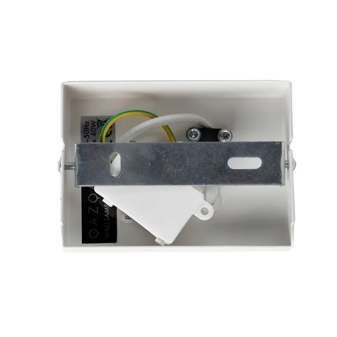 QAZQA Moderne Wandleuchte Jute Weiß mit Stoffschirm - Vete