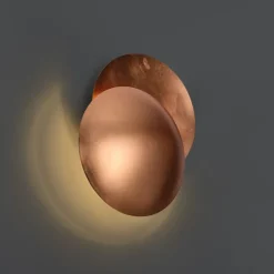 QAZQA Moderne Wandleuchte Kupfer 34,5 cm 2-flammig - Sunrise