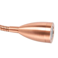 QAZQA Moderne Wandleuchte Kupfer mit Schirm Velours schwarz - Brescia