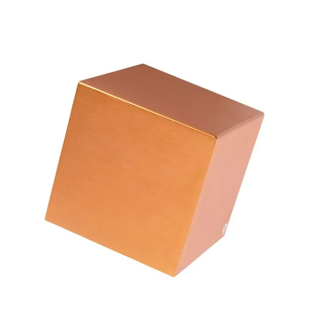 QAZQA Moderne Wandleuchte Kupfer mit Lichteffekt - Cube