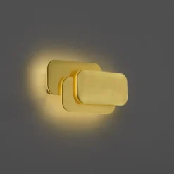 QAZQA Moderne Wandleuchte Messing inkl. LED 3-Stufen-Dimmbar - Dias