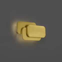 QAZQA Moderne Wandleuchte Messing inkl. LED 3-Stufen-Dimmbar - Dias