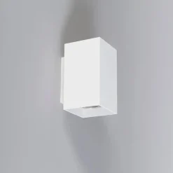 QAZQA Moderne Wandleuchte quadratisch weiß - Sandy