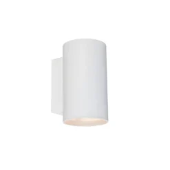 QAZQA Moderne Wandleuchte rund weiß - Sandy