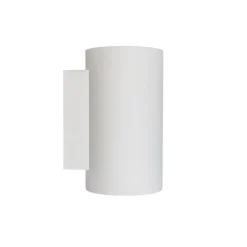 QAZQA Moderne Wandleuchte rund weiß - Sandy