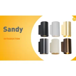 QAZQA Moderne Wandleuchte rund weiß - Sandy