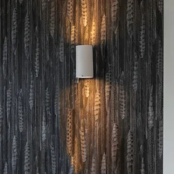 QAZQA Moderne Wandleuchte rund weiß - Sandy