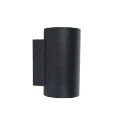 QAZQA Moderne Wandleuchte schwarz rund 2-flammig - Sandy