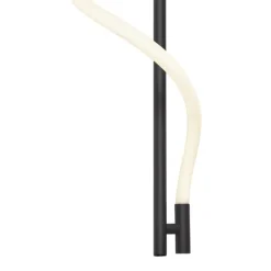 QAZQA Moderne Wandleuchte schwarz inkl. LED 3-Stufen-Dimmbar - Twirl