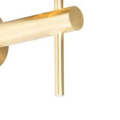 QAZQA Moderne Wandleuchte schwarz mit Gold - Pluk