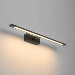 QAZQA Moderne Wandleuchte schwarz 62 cm inkl. LED IP44 - Jerre