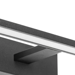 QAZQA Moderne Wandleuchte schwarz 62 cm inkl. LED IP44 - Jerre