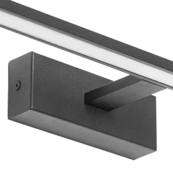 QAZQA Moderne Wandleuchte schwarz 62 cm inkl. LED IP44 - Jerre