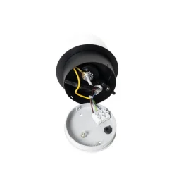 QAZQA Moderne Wandleuchte schwarz IP44 - Cederic