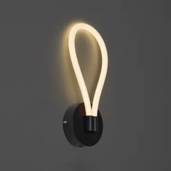 QAZQA Moderne Wandleuchte schwarz inkl. LED 3-Stufen-Dimmbar - Keri