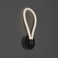 QAZQA Moderne Wandleuchte schwarz inkl. LED 3-Stufen-Dimmbar - Keri