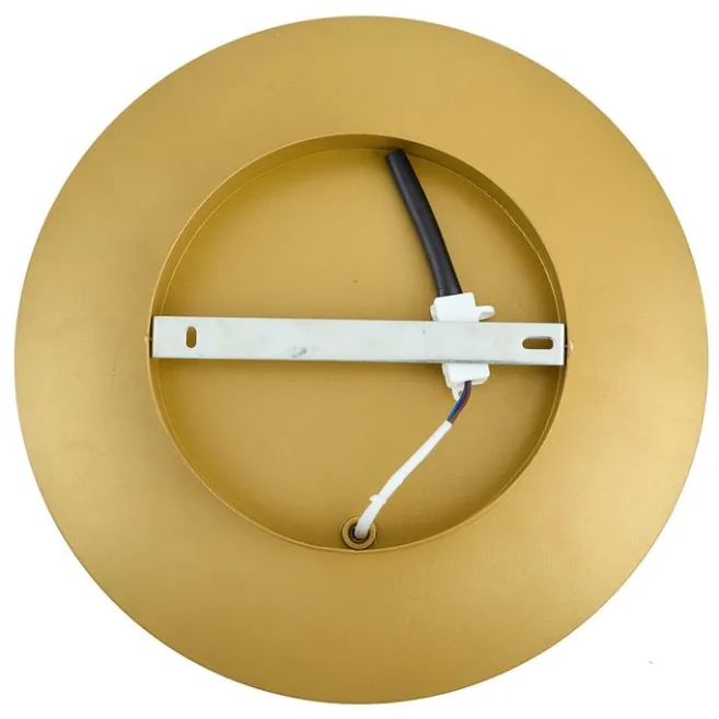 QAZQA Moderne Wandleuchte schwarz mit Gold 34,5 cm 2-flammig - Sunrise