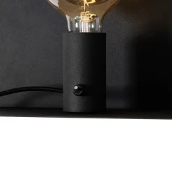 QAZQA Moderne Wandleuchte schwarz magnetisch verstellbar - Muro