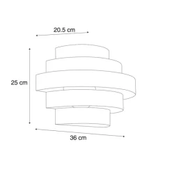 QAZQA Moderne Wandleuchte schwarz inkl. LED 3-Stufen-Dimmbar - Lines
