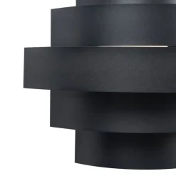 QAZQA Moderne Wandleuchte schwarz inkl. LED 3-Stufen-Dimmbar - Lines